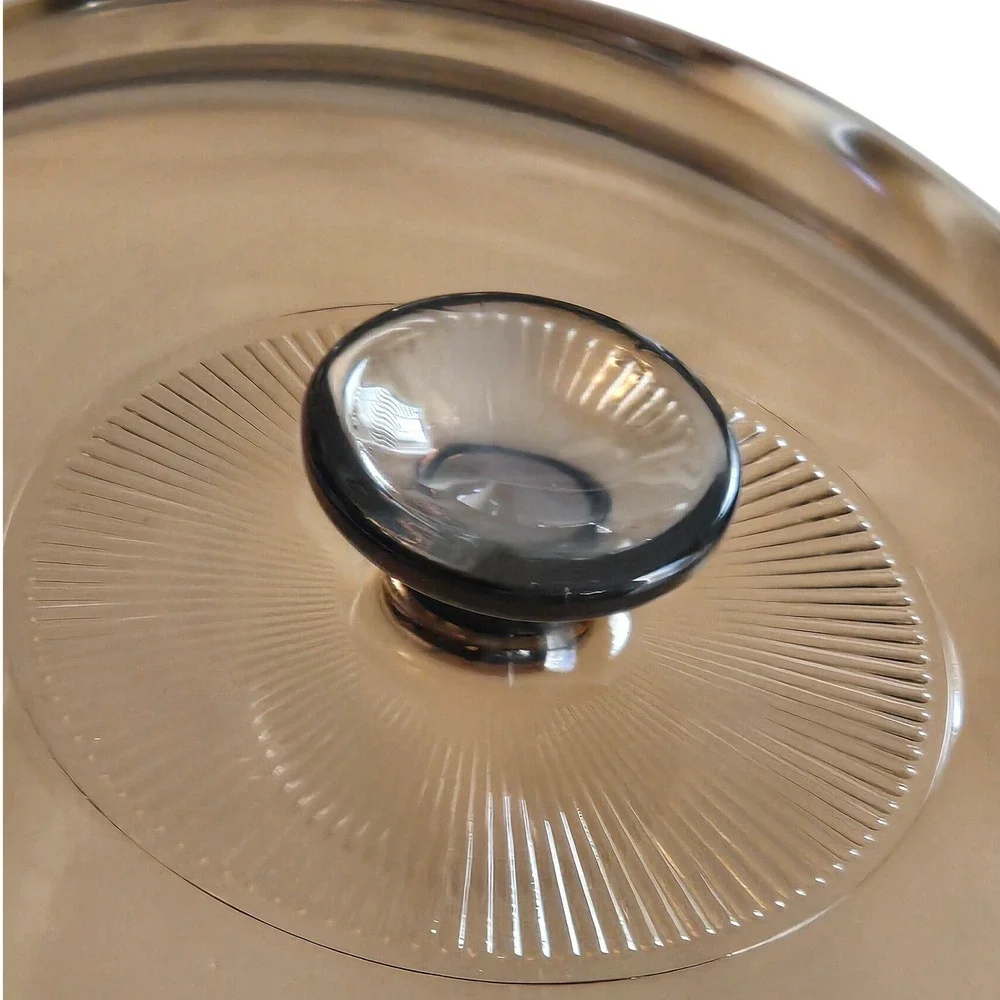 Vision‎ Corning Amber Glass Covered Casserole Dish w Lid V24C